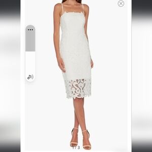 Bardot Lina Lace Dress Ivory NWT Beautiful Summer Sundress 12 and 6